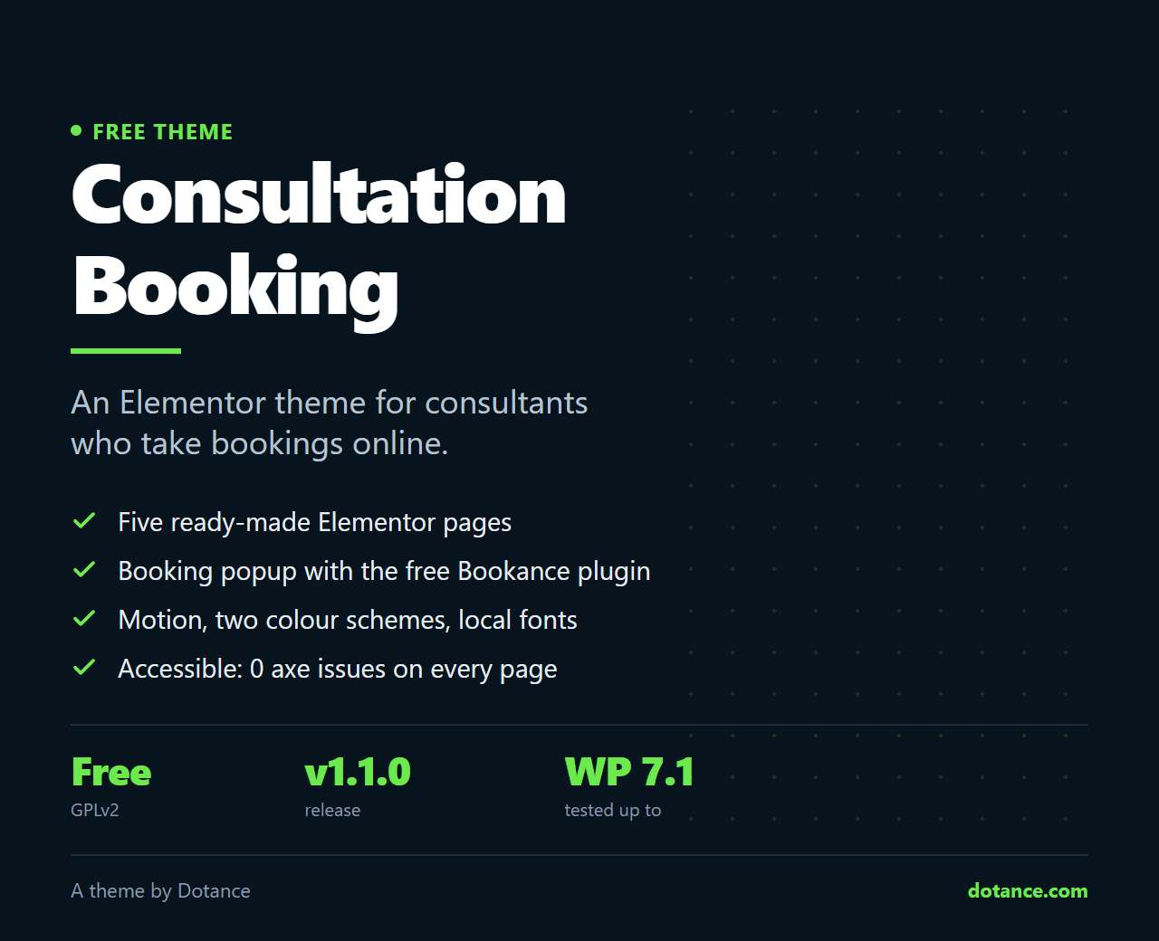 Consultation Booking — free WordPress theme for consultants