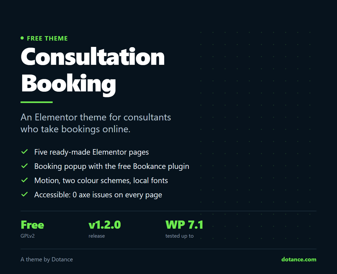 Consultation Booking — free WordPress theme for consultants