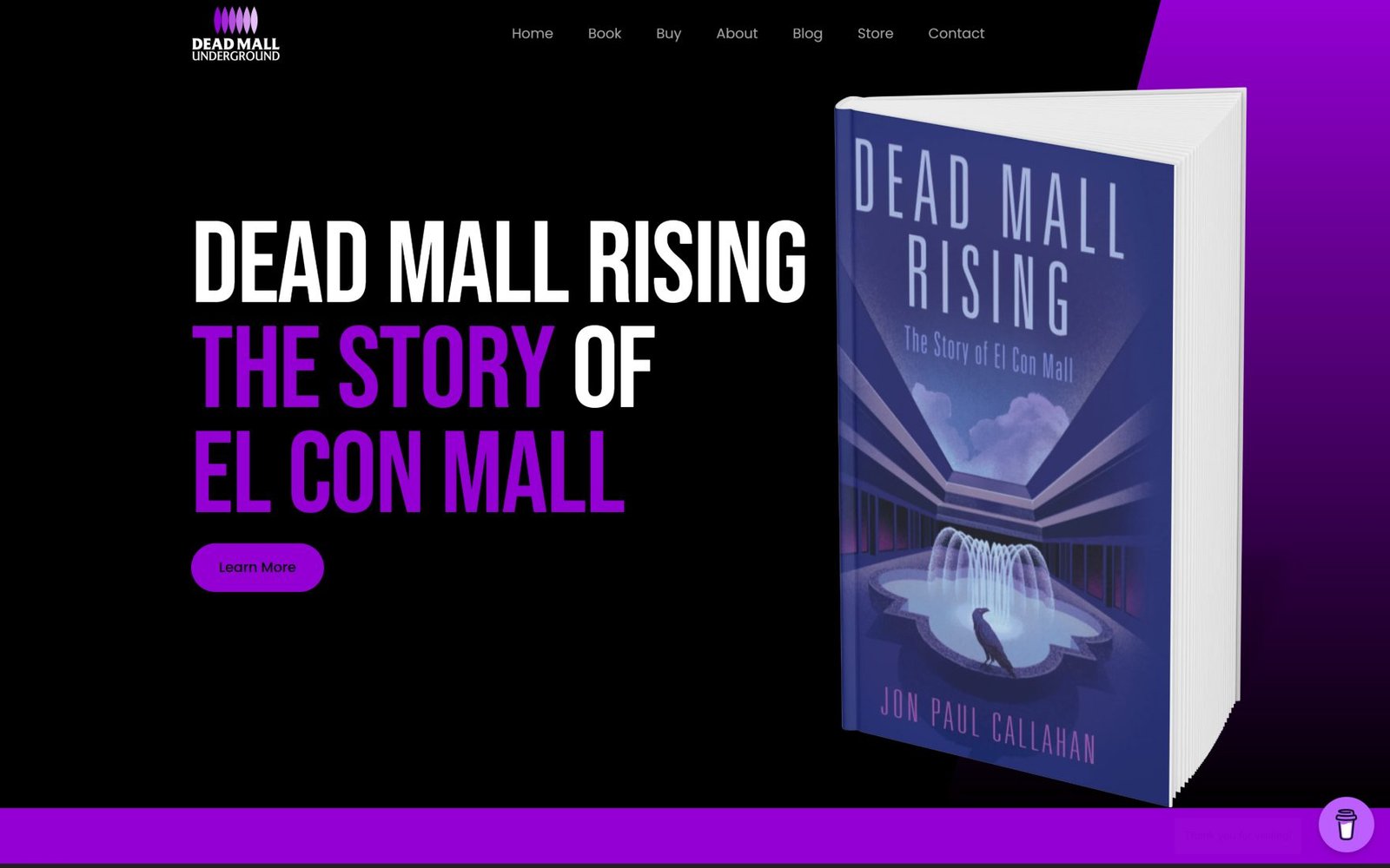 Dead Mall Underground website built by Dotance