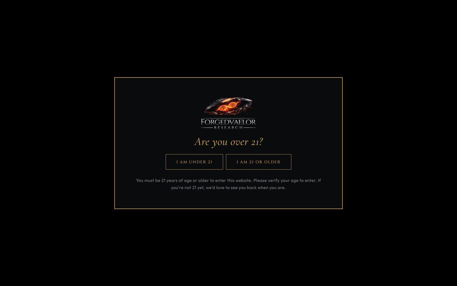Forged Vaelor Research website built by Dotance