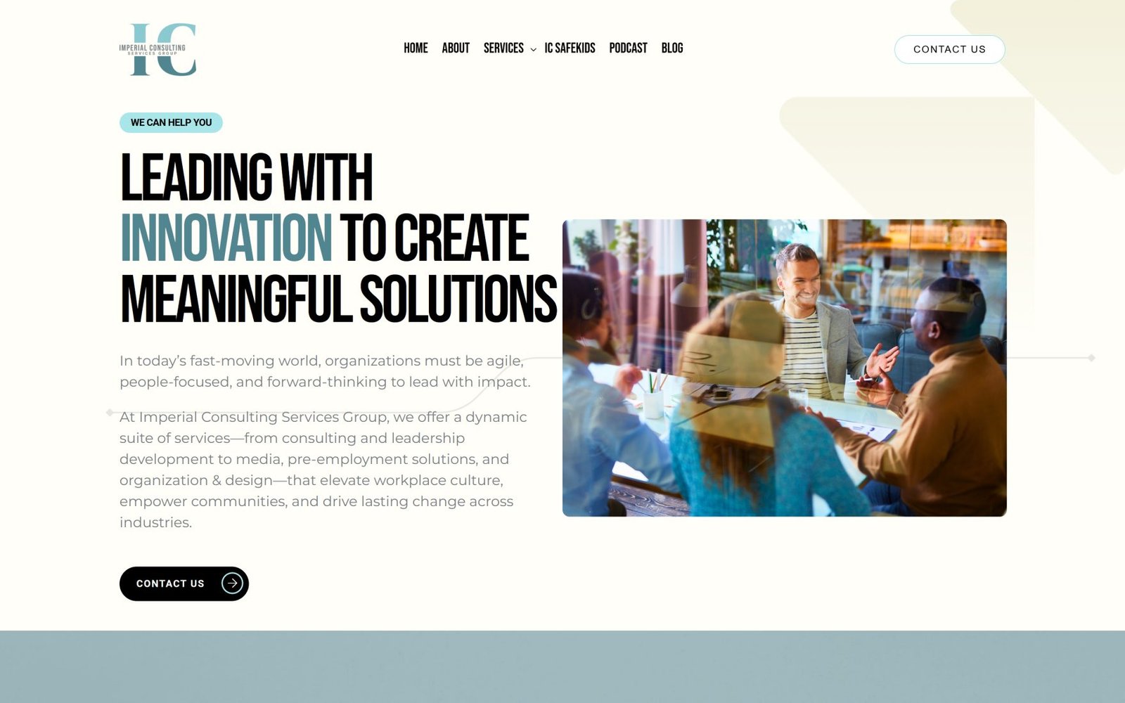 Imperial Consulting Services Group website built by Dotance